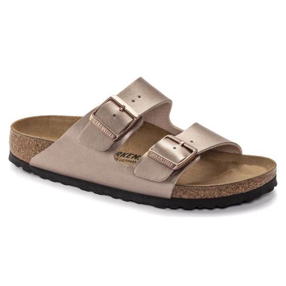Birkenstock Arizona Birko-Flor Metallic Copper Sandals Women’s 6 Men’s 4 EU 37 - Picture 5 of 16